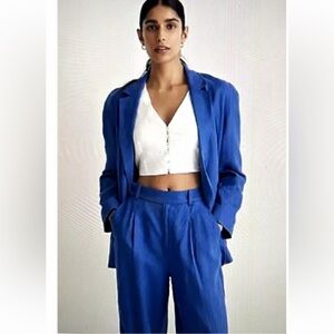 NWT Madewell size S Athens crossover blazer in blue